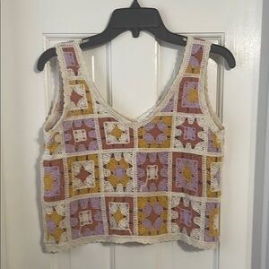 Colorful Crochet Women Top